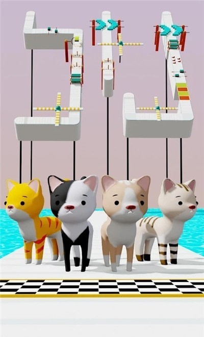 猫咪障碍赛3D汉化版截图3